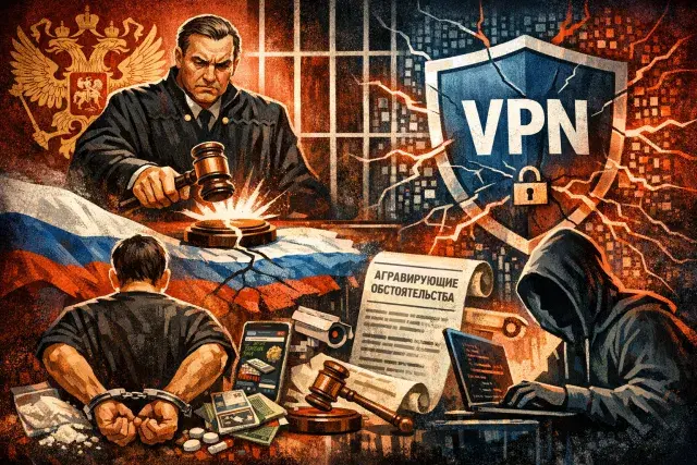 Russian Courts Start Treating VPN Use as a Criminal Aggravator